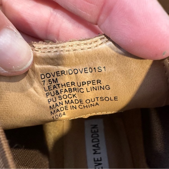 Steve Madden Camel Suede Booties - Picture 5 of 5